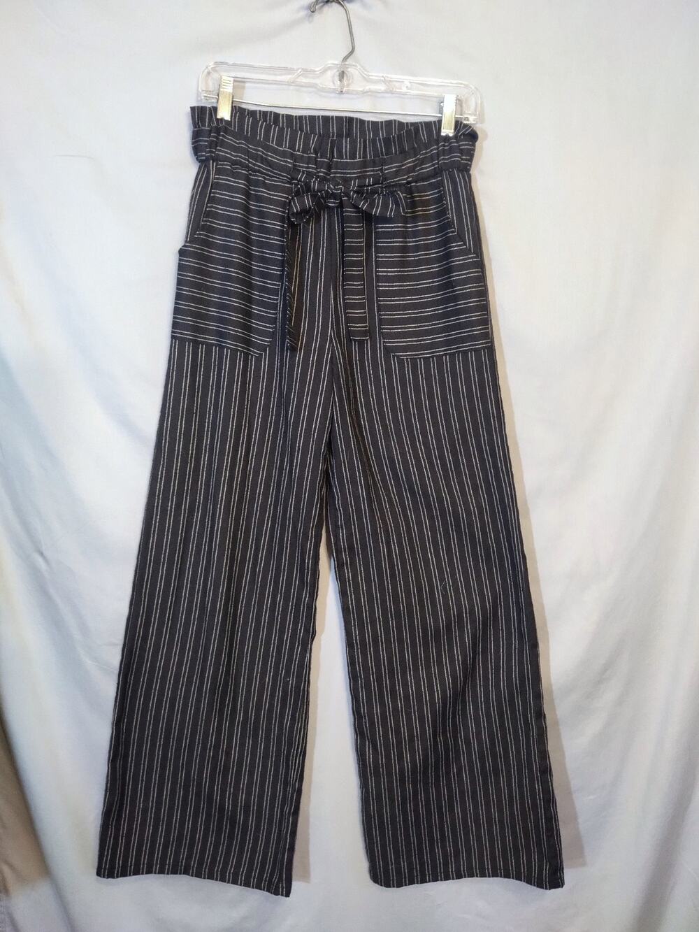 Blue Rain Casual Wide Leg Striped Pants